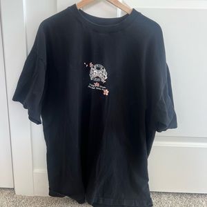 Darc Sport Through the Cherry Blossom Oversized Tee in Black